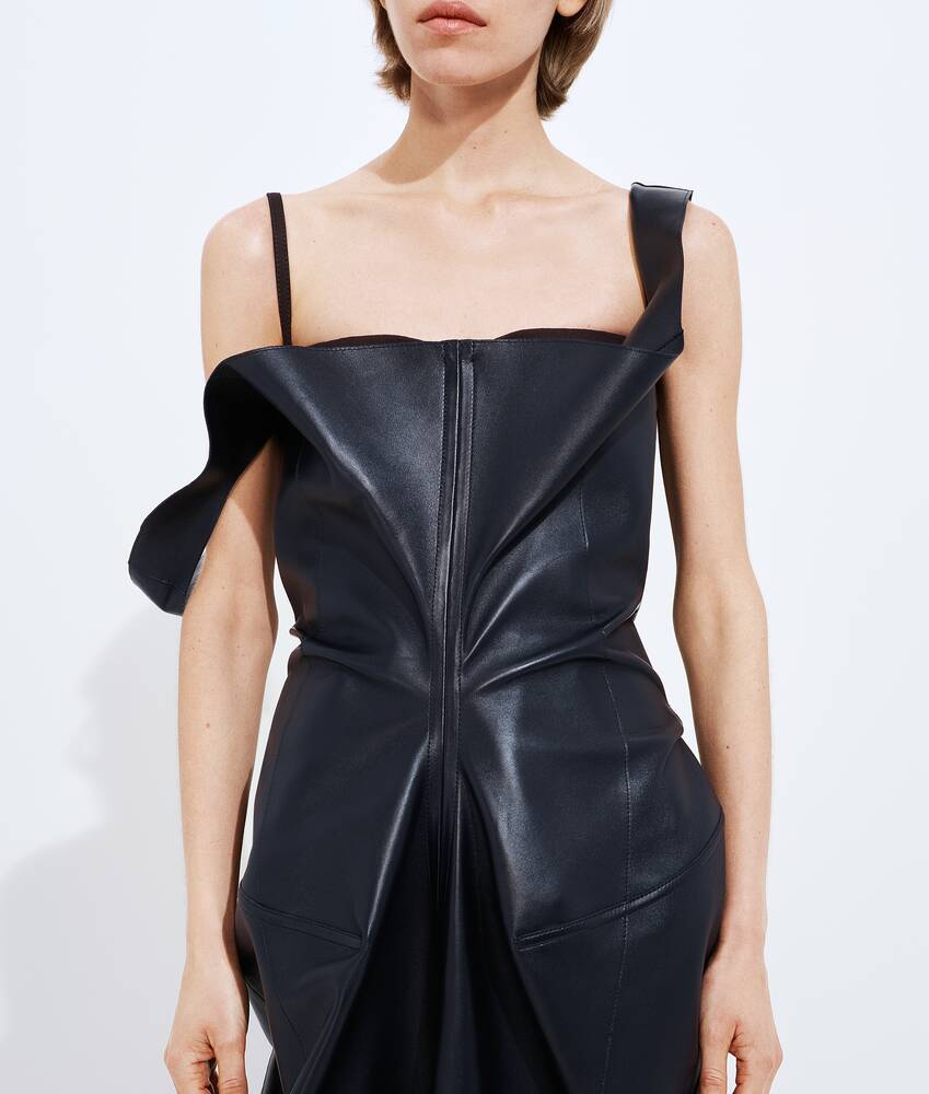 Display a large version of the product image 2 - Semi Shiny Leather Dress