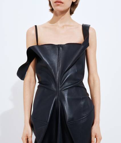 Semi Shiny Leather Dress