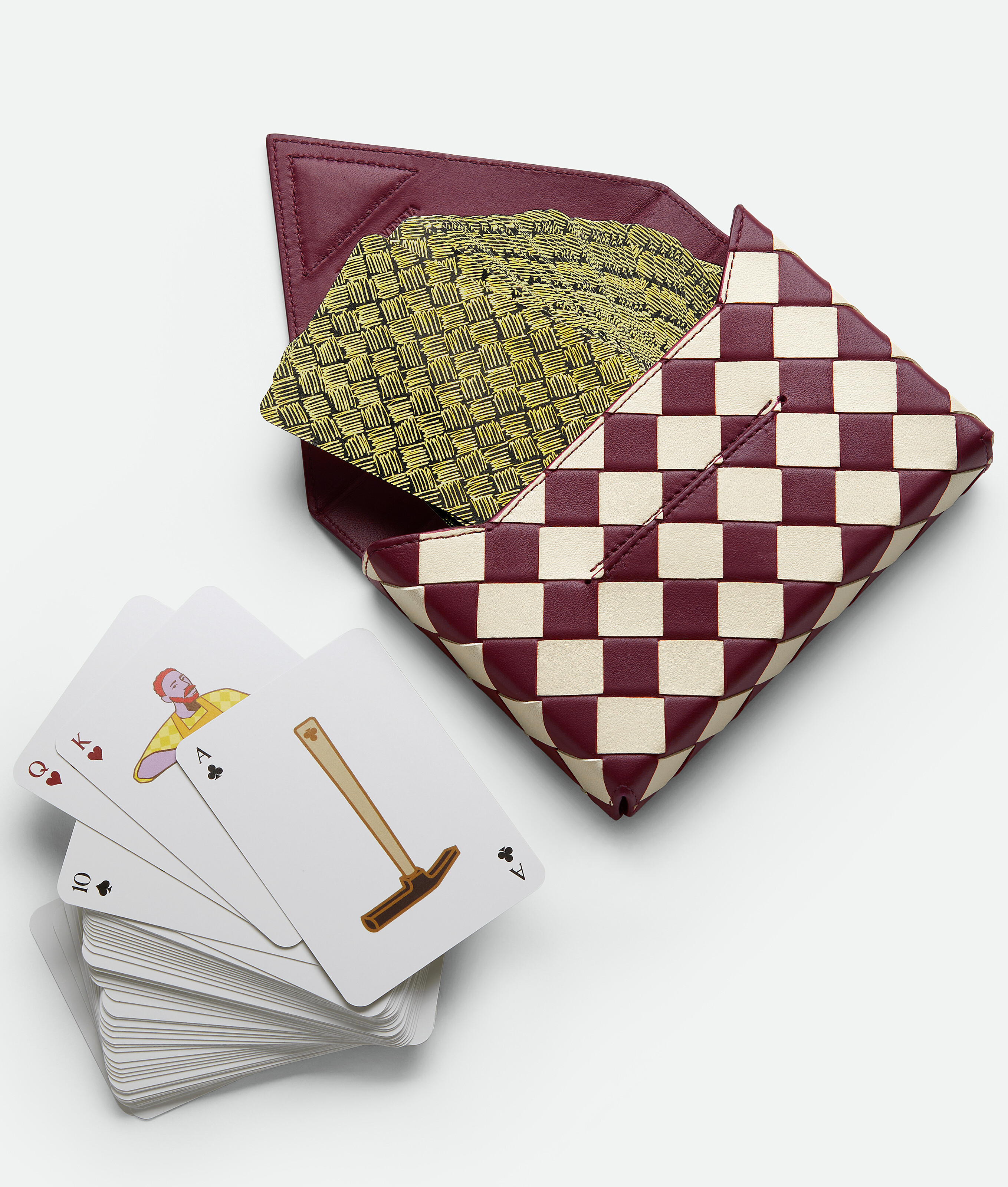 Intrecciato Playing Cards in Barolo/sea salt Bottega Veneta Portugal EN - Image 6