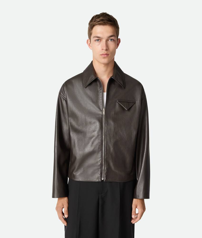 Ein größeres Bild des Produktes anzeigen 1 - Blouson aus glänzendem Leder