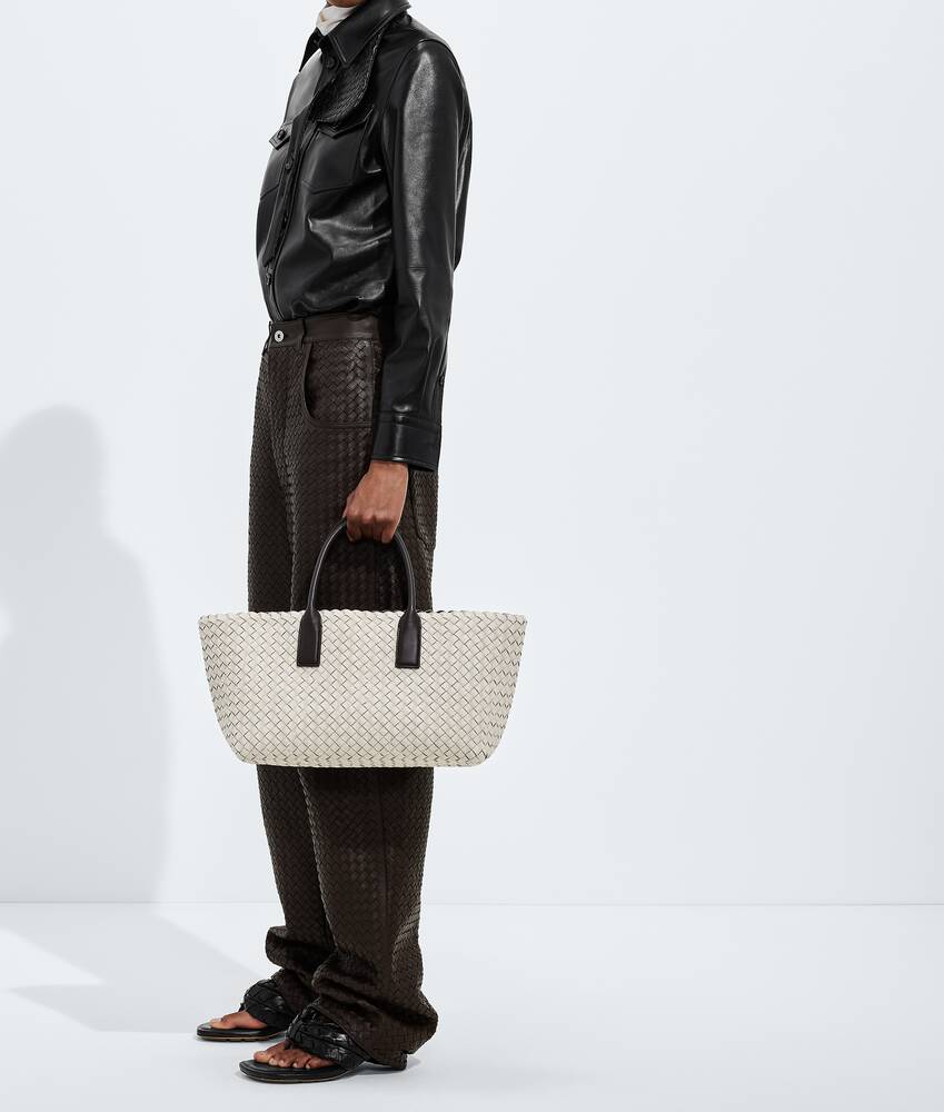 Women's Small Cabat in Natural/espresso Bottega Veneta United States EN - Image 2