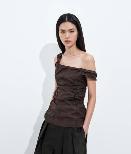 Washed Silk Taffeta Top