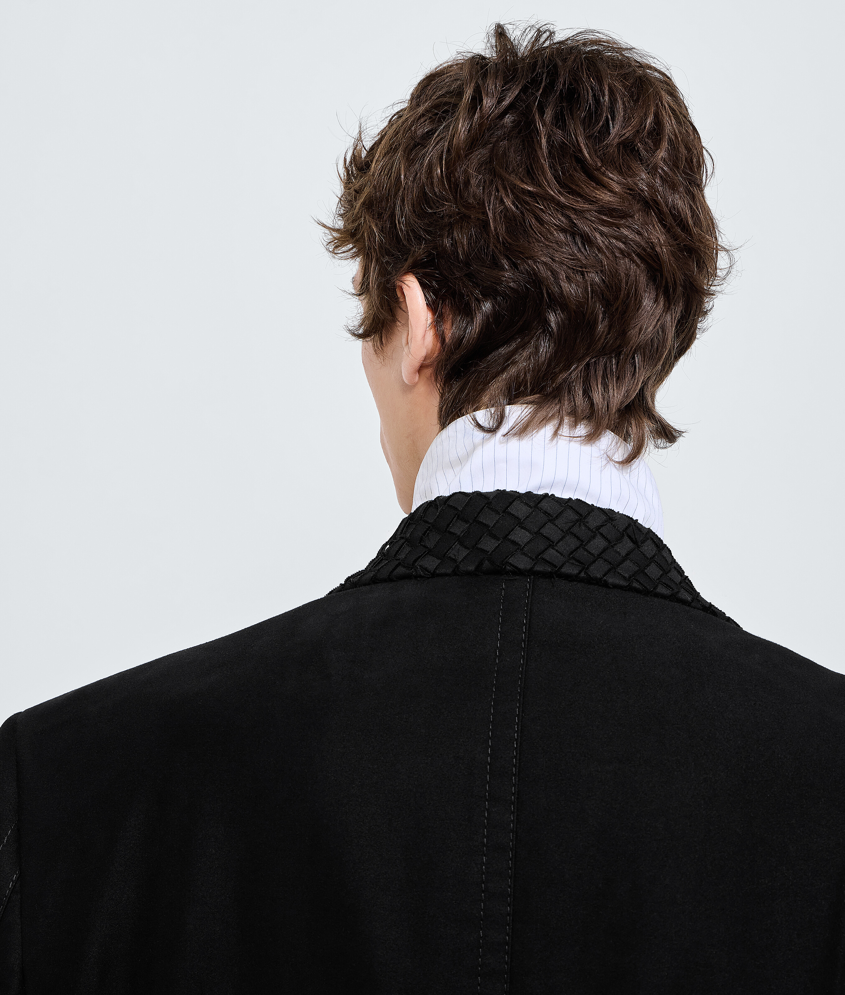 Men's Compact Cotton Moleskin Coat  in Double black Bottega Veneta Luxembourg EN - Image 5