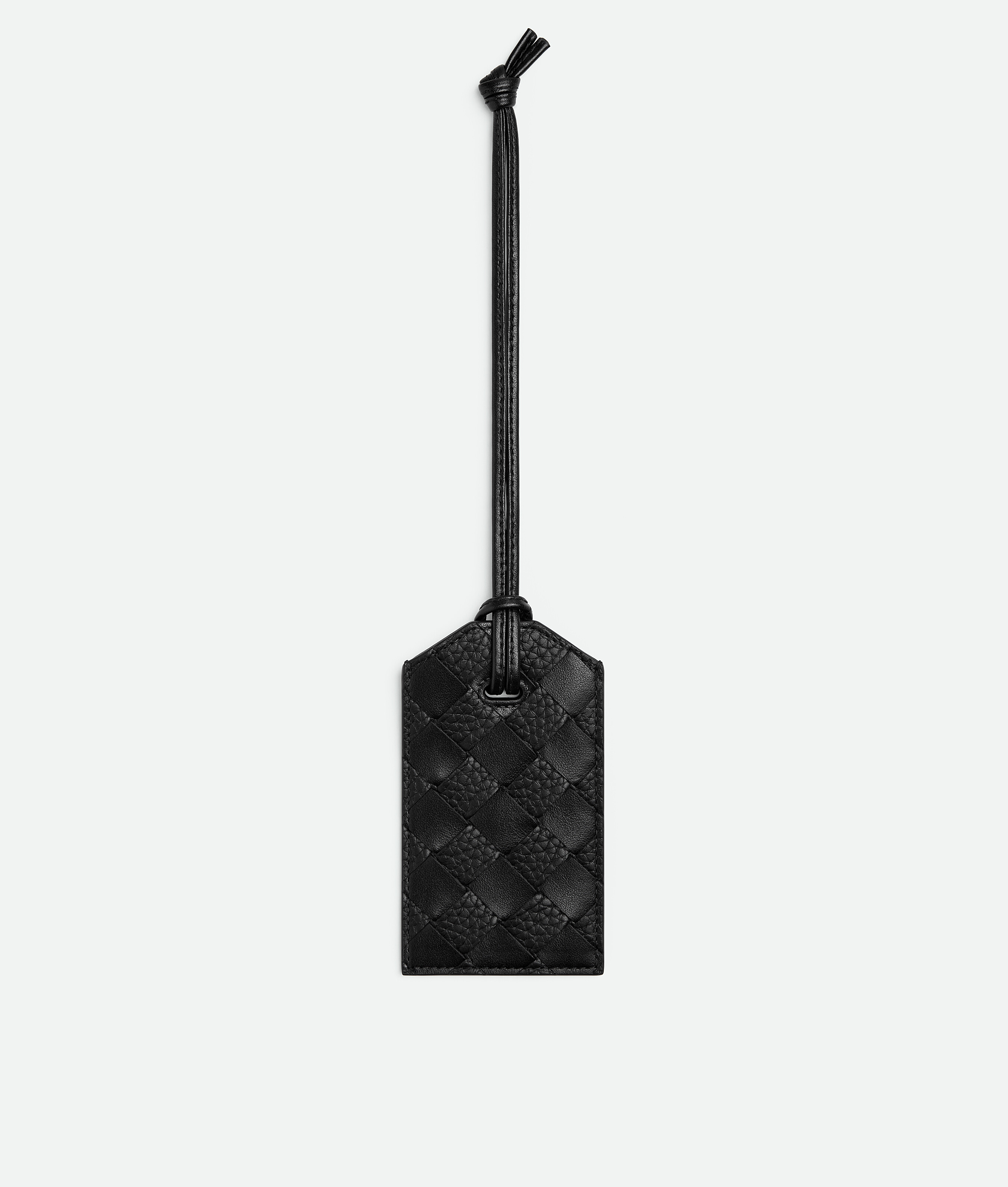Bottega Veneta Getaway Tag Holder - Black - Man