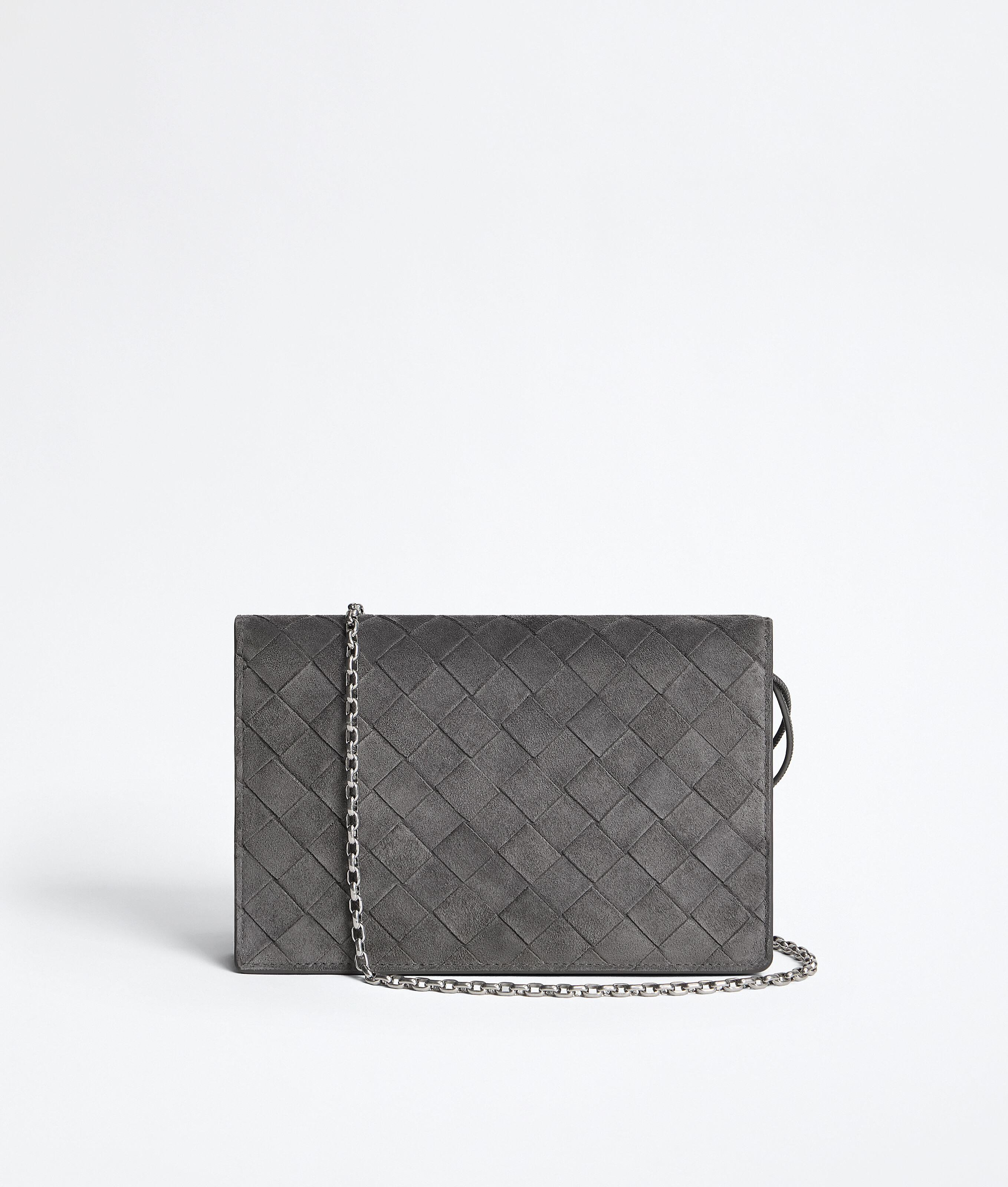 Women's Andiamo Pouch on Strap in Obsidian gray Bottega Veneta Finland EN - Image 4