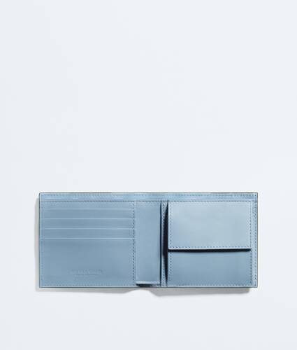 Intrecciato Bi-Fold Portemonnaie mit M&uuml;nzfach f&uuml;r Herren in Green tweed mineral Bottega Veneta Deutschland DE - Image 2