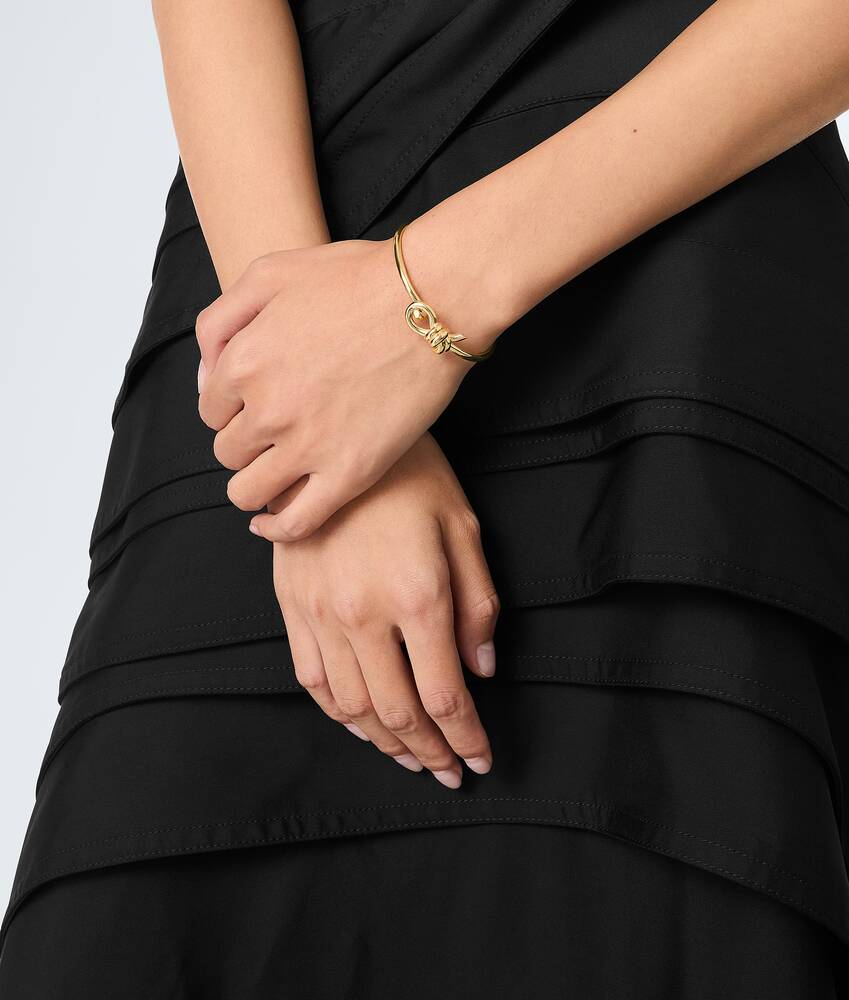 Women's Knot Bracelet in Yellow gold Bottega Veneta Italy EN - Image 2