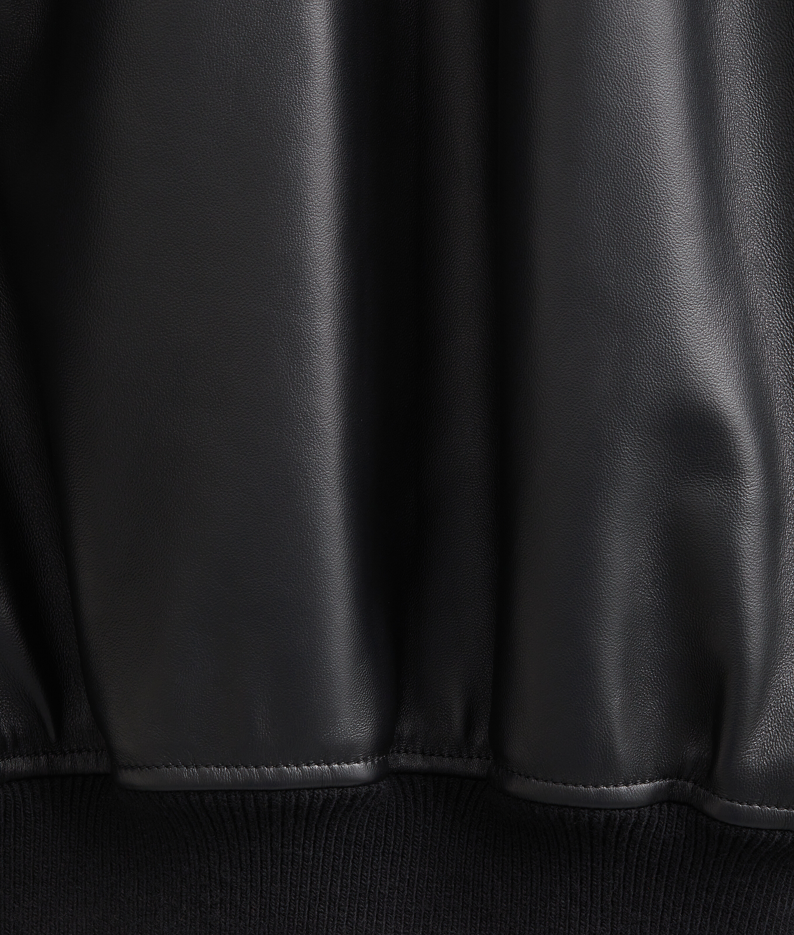Women's Shiny Leather Padded Blouson in Double black Bottega Veneta Luxembourg EN - Image 5