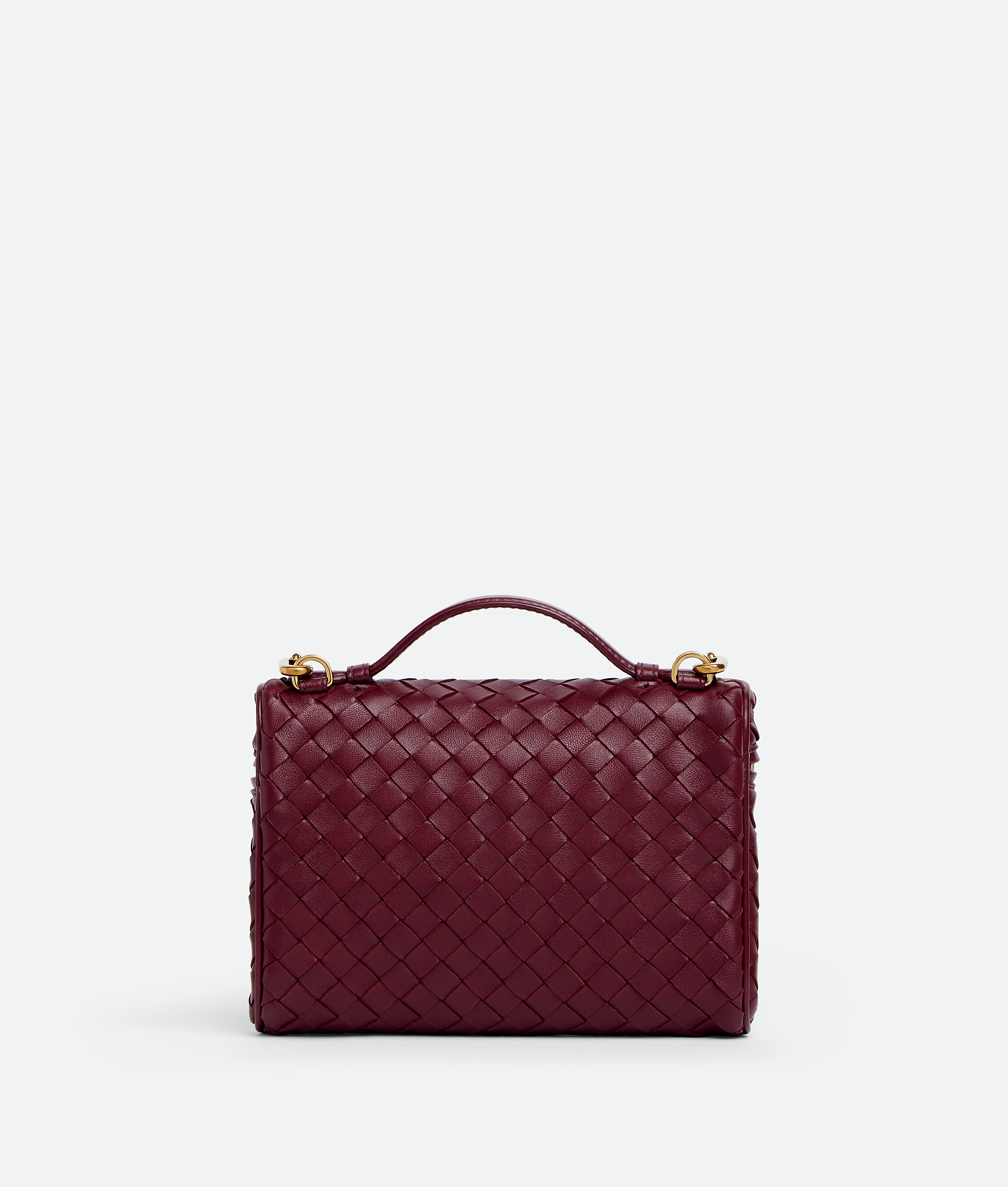 Bottega Veneta Small Soft Vanity In Burgundy
