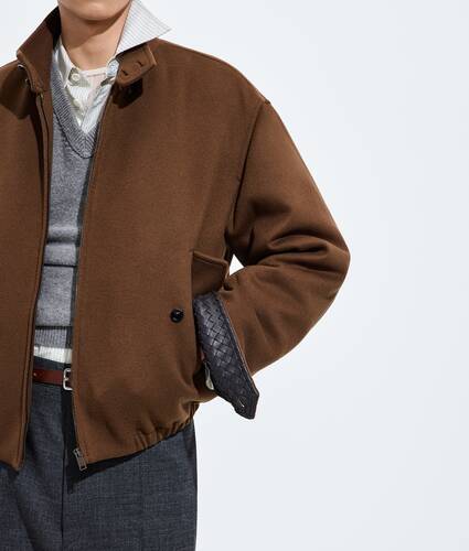 Cazadora de lana y cachemira para Hombre en Sepia brown Bottega Veneta Espa&ntilde;a ES - Image 5
