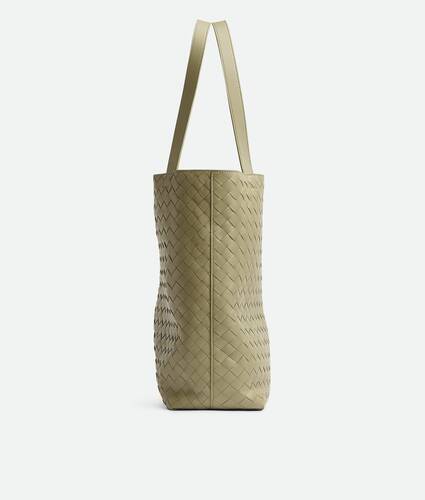Men's Small Intrecciato North-South Tote in Travertine Bottega Veneta Romania EN - Image 4