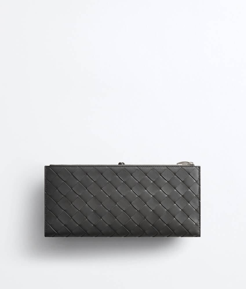 Women's Andiamo Wallet Organizer in Obsidian gray Bottega Veneta Canada EN - Image 3