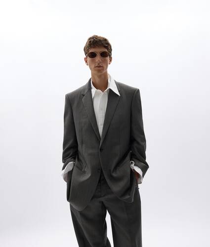 Chaqueta de lana y mohair para Hombre en Desert/grey melange Bottega Veneta Estados Unidos ES - Image 1