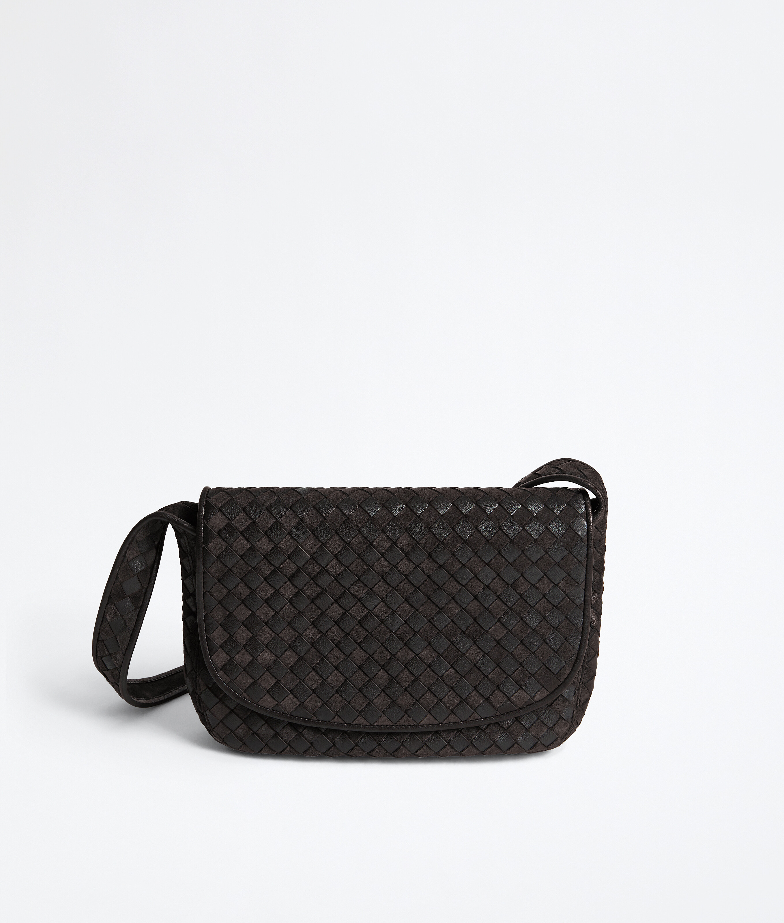 Men's Veneto Messenger  in Espresso Bottega Veneta France EN - Image 1