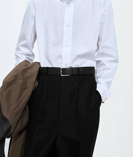 Men's Intrecciato Taurillon Belt in Black Bottega Veneta Lithuania EN - Image 2