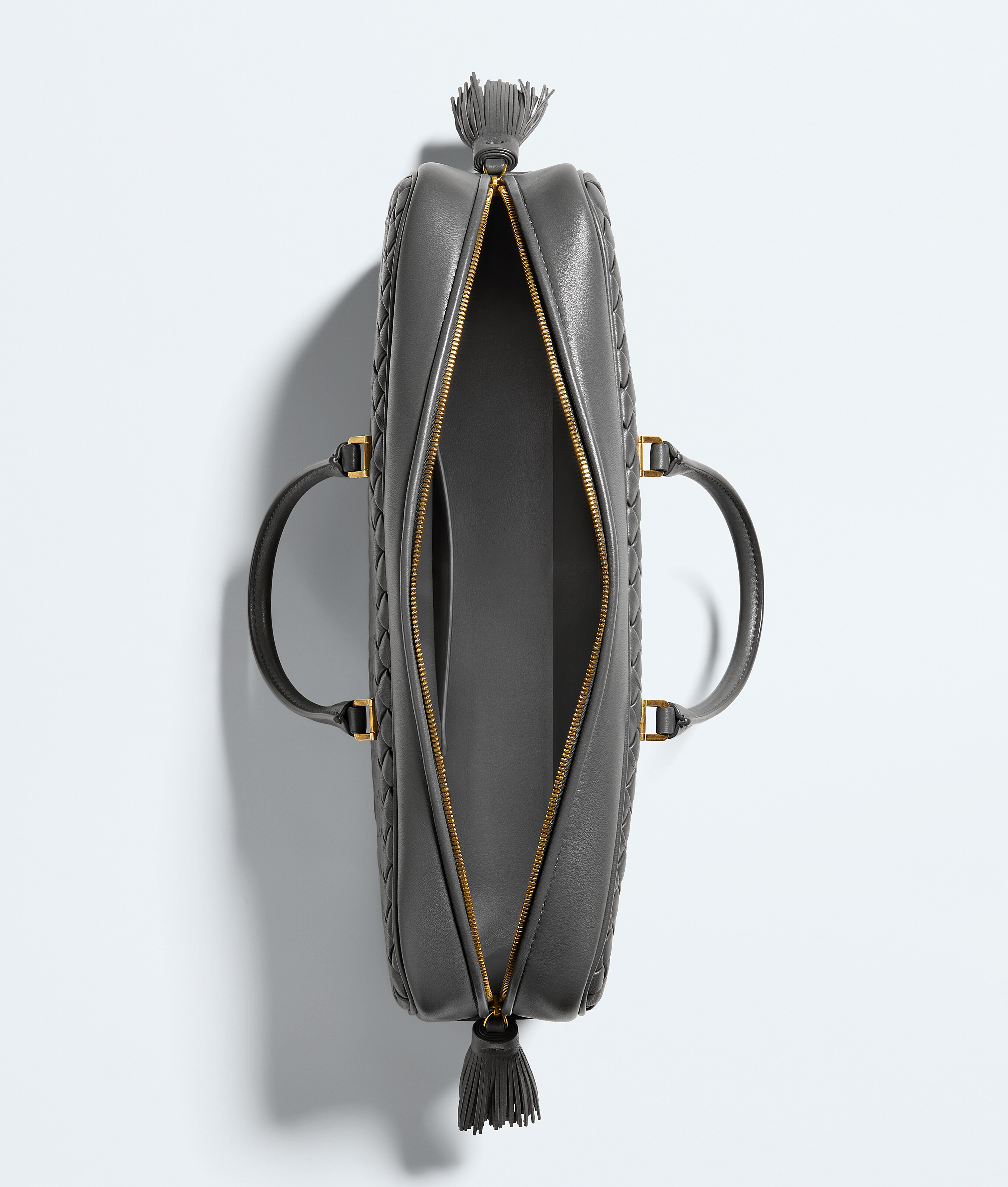 Women's Small Elio in Obsidian gray Bottega Veneta Luxembourg EN - Image 3