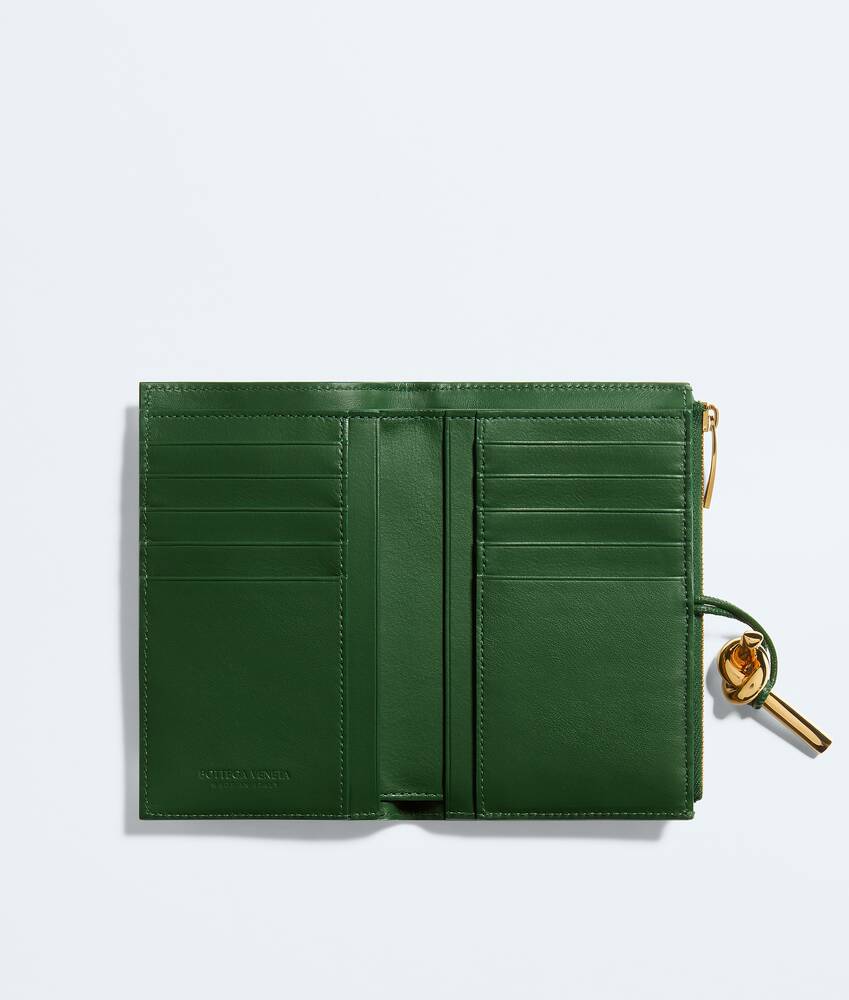 Ela's Carteira Bi-Fold Andiamo m&eacute;dia em Basil Bottega Veneta Brasil PT - Image 2