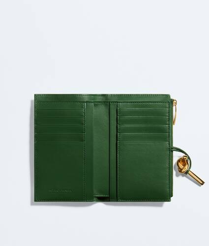 Ela's Carteira Bi-Fold Andiamo m&eacute;dia em Basil Bottega Veneta Brasil PT - Image 2