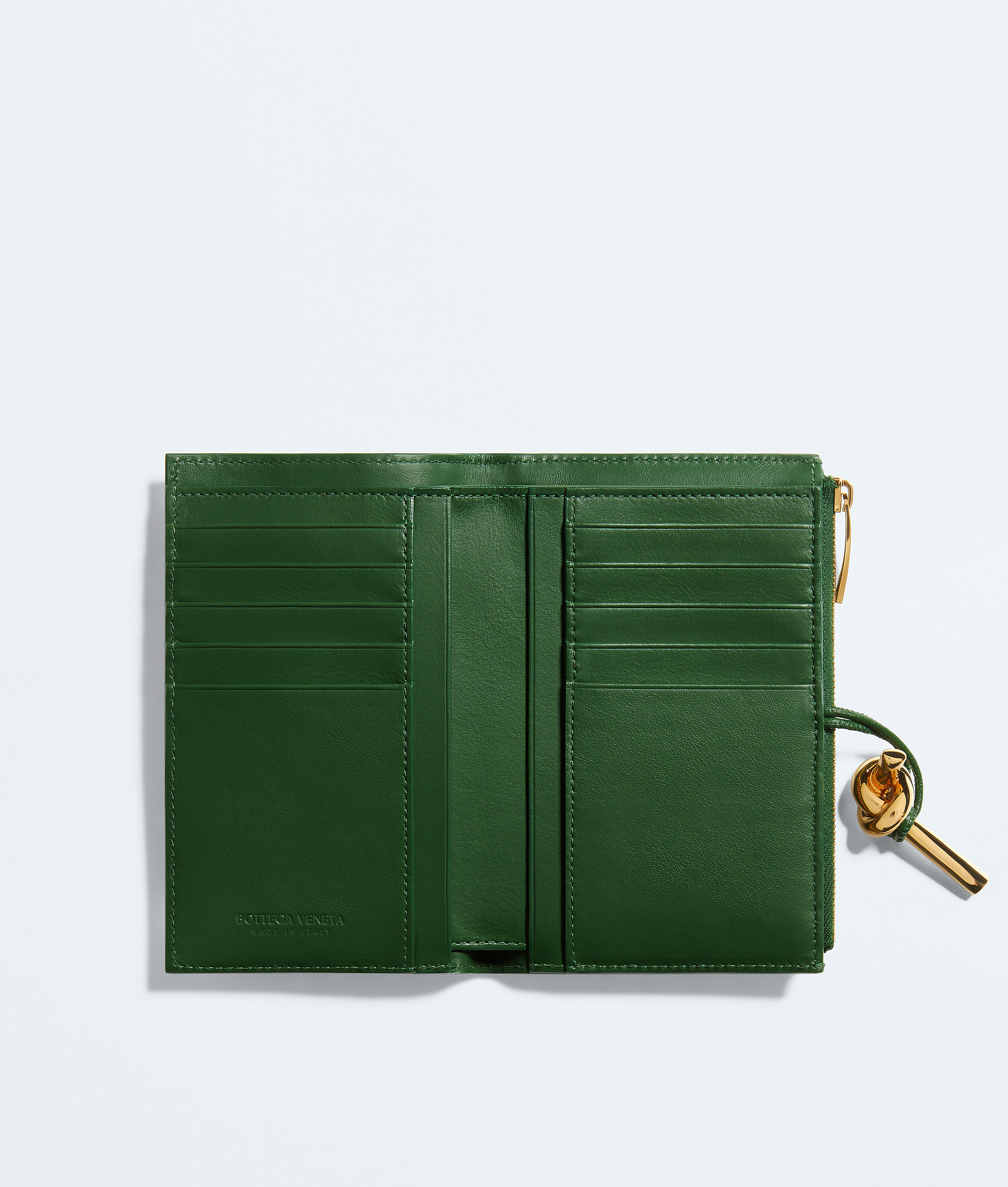 Women's Andiamo Medium Bi-Fold Wallet in Basil Bottega Veneta Thailand EN - Image 2