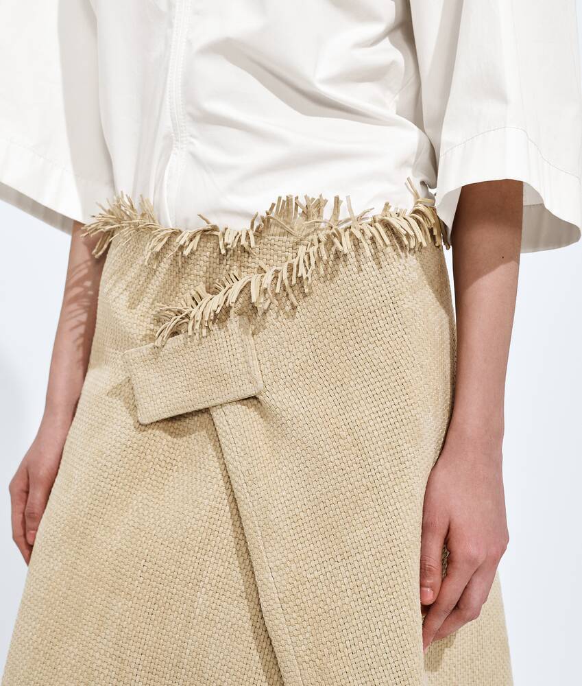 Ela's Saia em Camur&ccedil;a Mini Intreccio em Trench Bottega Veneta Brasil PT - Image 5