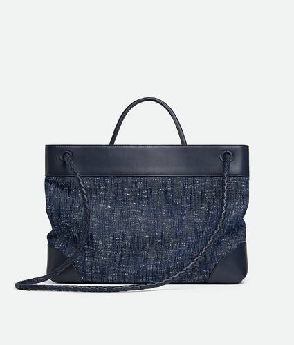 Women's Large Andiamo in Navy/white/space Bottega Veneta Belgium EN - Image 5