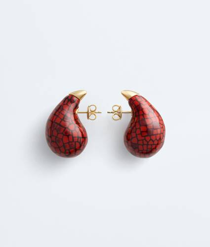 Women's Small Drop Earrings in Crave/black Bottega Veneta Lithuania EN - Image 1