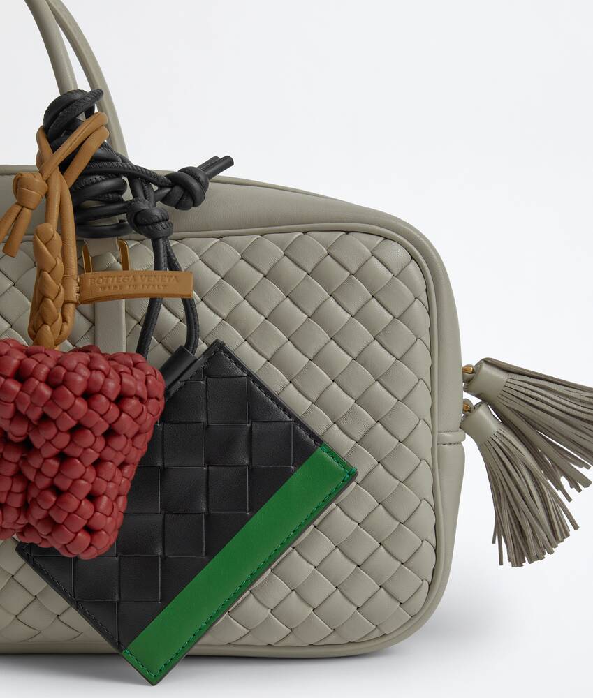 Men's Intrecciato Badge Holder in Black/shamrock Bottega Veneta Greece EN - Image 2