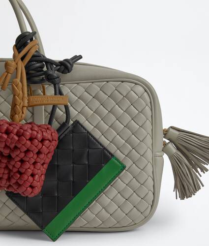 Men's Intrecciato Badge Holder in Black/shamrock Bottega Veneta Greece EN - Image 2