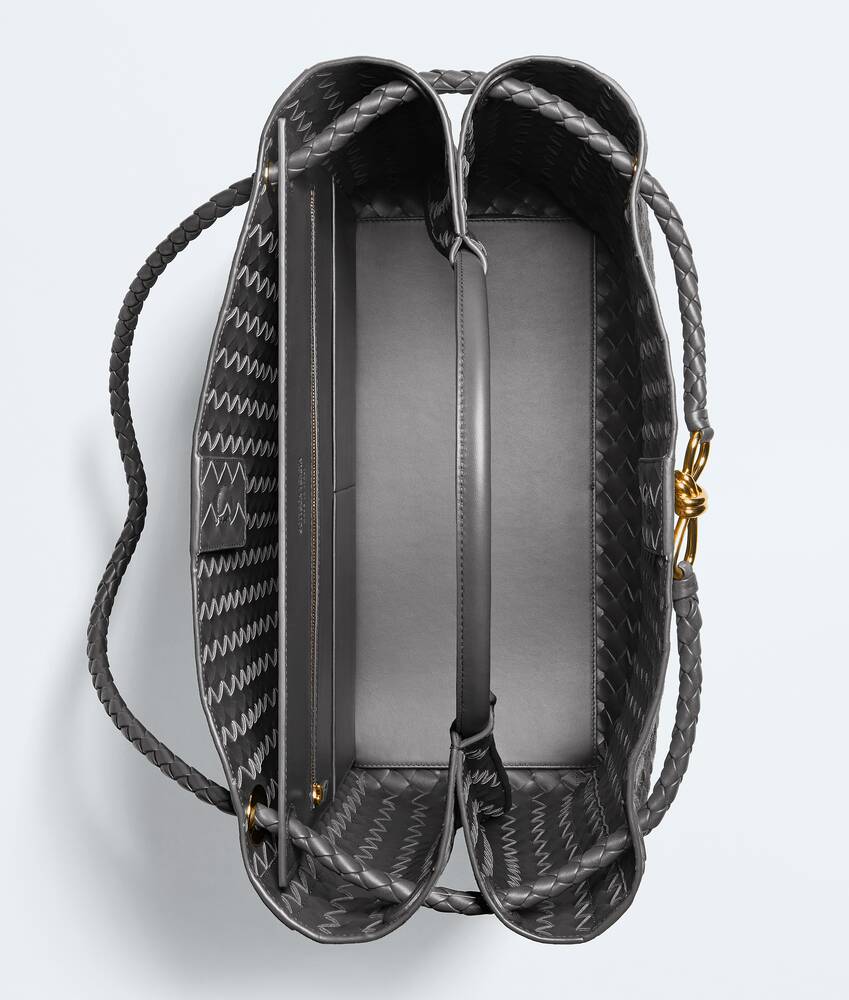Women's Large Andiamo in Obsidian gray Bottega Veneta Zimbabwe EN - Image 3