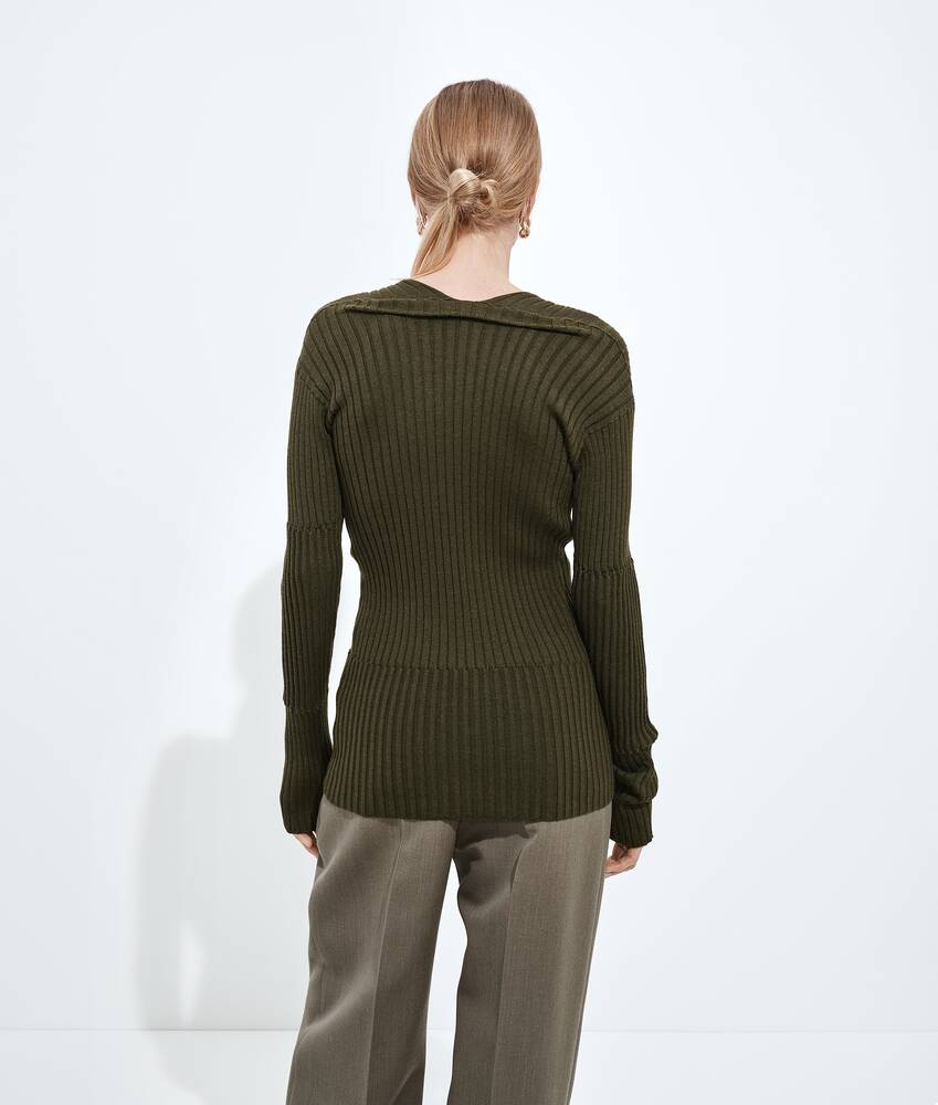 Display a large version of the product image 3 - Cashmere and Silk Rib Sweater