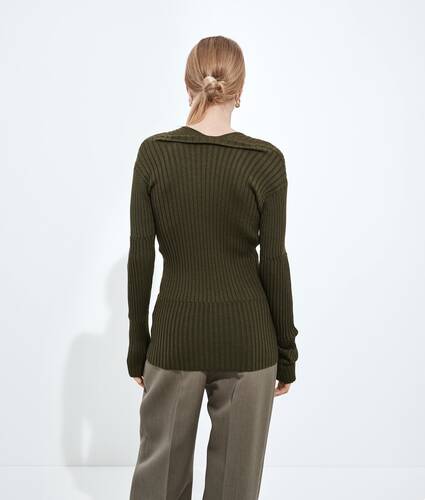 Cashmere and Silk Rib Sweater
