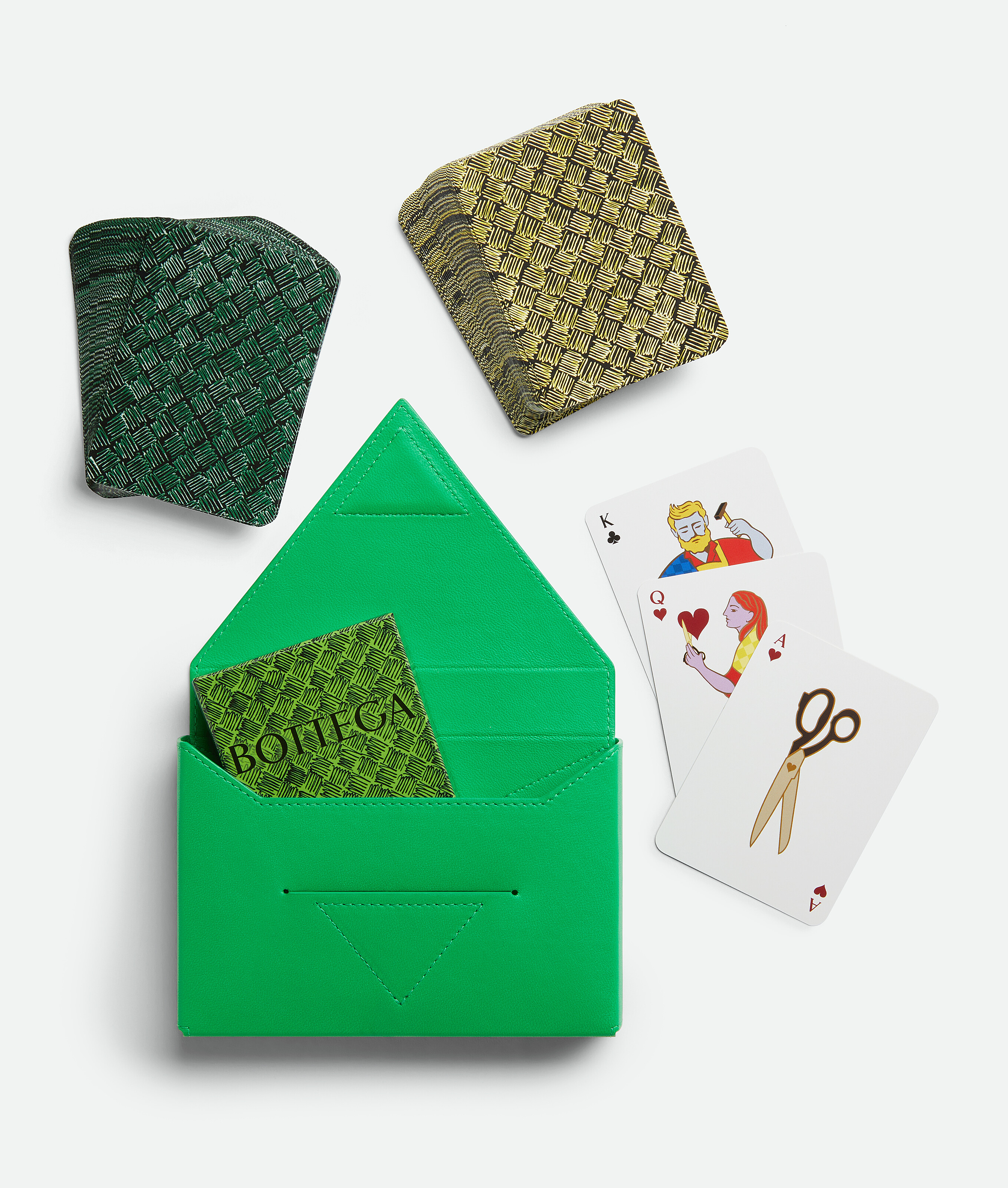 Bottega Veneta Playing Cards In Green