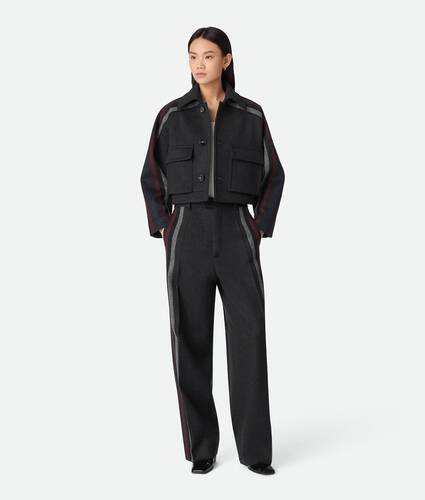 Afficher une grande image du produit 1 - Pantalon en laine et cachemire