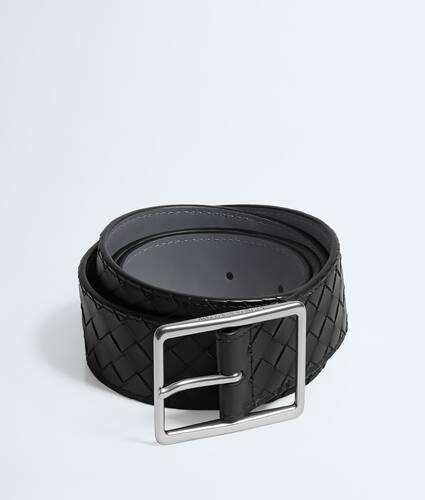 인트레치아토 피콜로 벨트 에 대한 남성 에 블랙/썬더 Bottega Veneta 대한민국 KO - Image 1