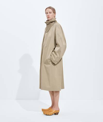 Women's Cotton Trench Coat in Sahara Bottega Veneta United States EN - Image 2