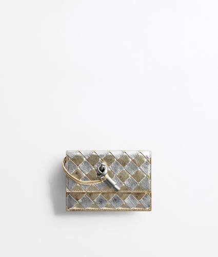 Women's Andiamo Zipped Card Case in Supermoon/silver Bottega Veneta Romania EN - Image 1