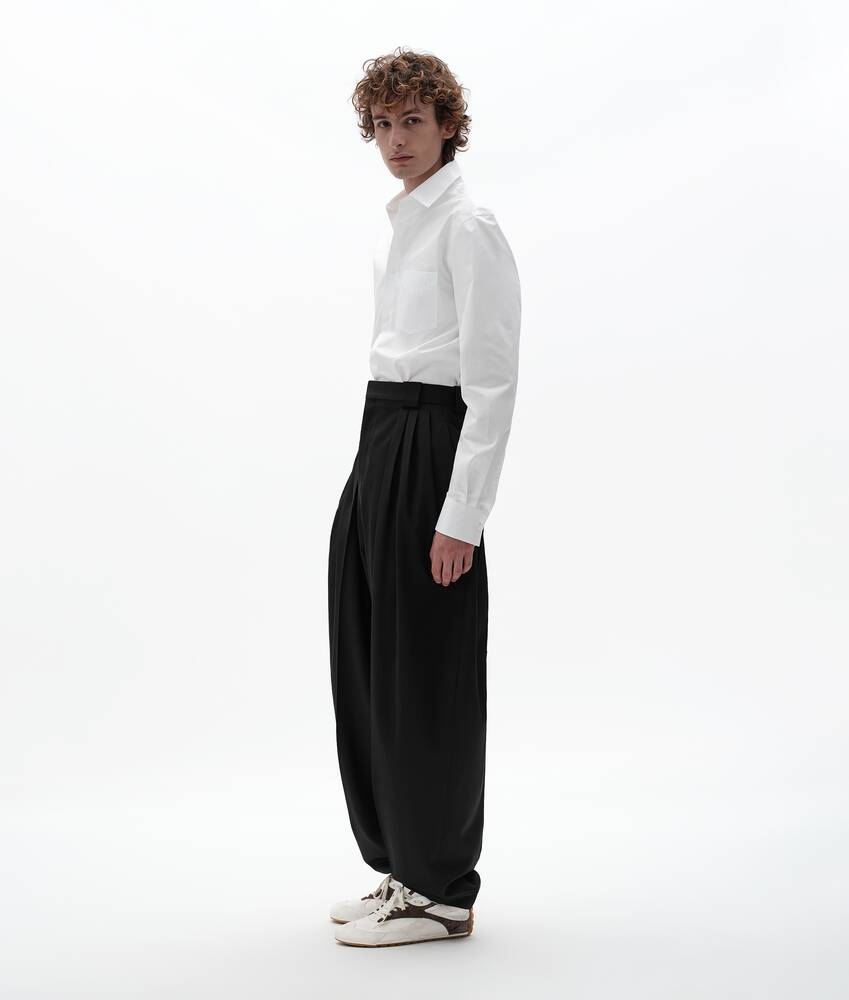 Men's Compact Cotton Poplin Shirt in White Bottega Veneta United States EN - Image 2