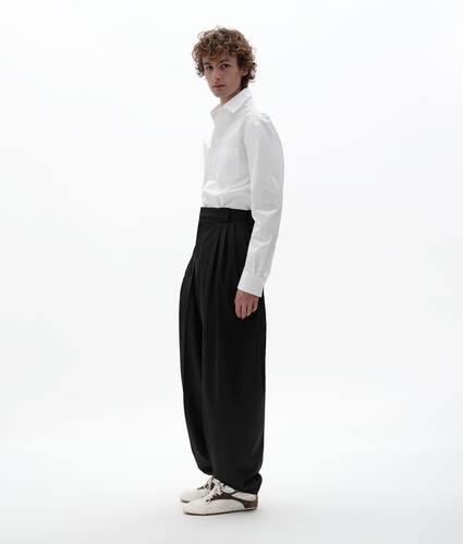 Men's Compact Cotton Poplin Shirt in White Bottega Veneta United States EN - Image 2