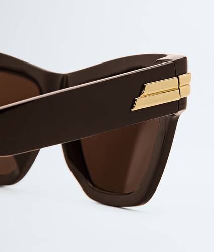 Mitre Cat Eye Sunglasses in Brown/brown Bottega Veneta Canada EN - Image 4
