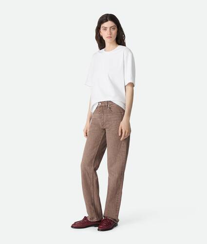 Brown Straight Jeans