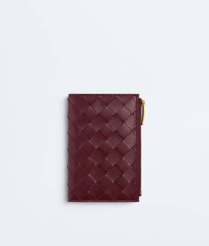 Women's Intrecciato Medium Bi-Fold Wallet in Barolo Bottega Veneta Greece EN - Image 1