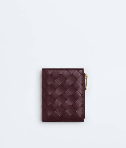 스몰 인트레치아토 폴더형 지갑 에 대한 여성 에 딥 마호가니/버터 옐로우 Bottega Veneta 대한민국 KO - Image 1