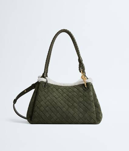 Women's Parachute in Bark green/plaster Bottega Veneta Romania EN - Image 1