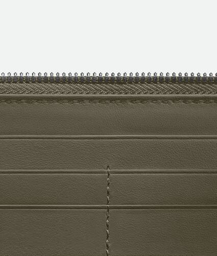 Carteira com zíper integral Intrecciato