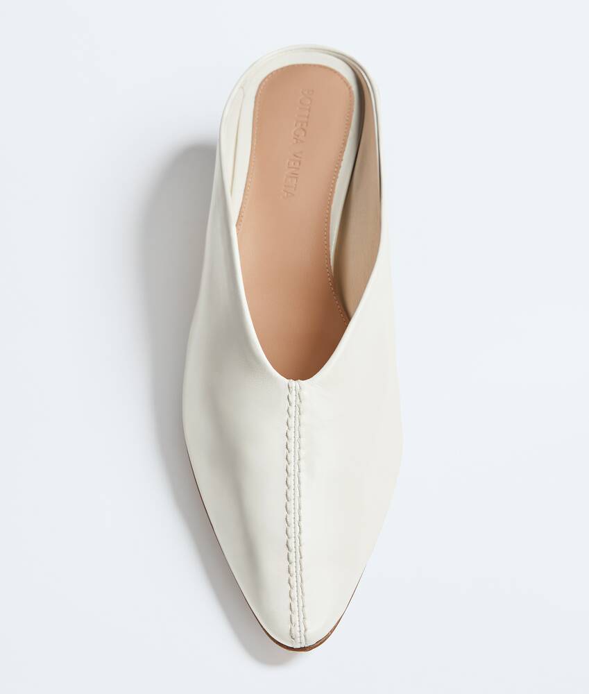 D&eacute;collet&eacute; mule Vesta da Donna in Alabaster Bottega Veneta Italia IT - Image 4