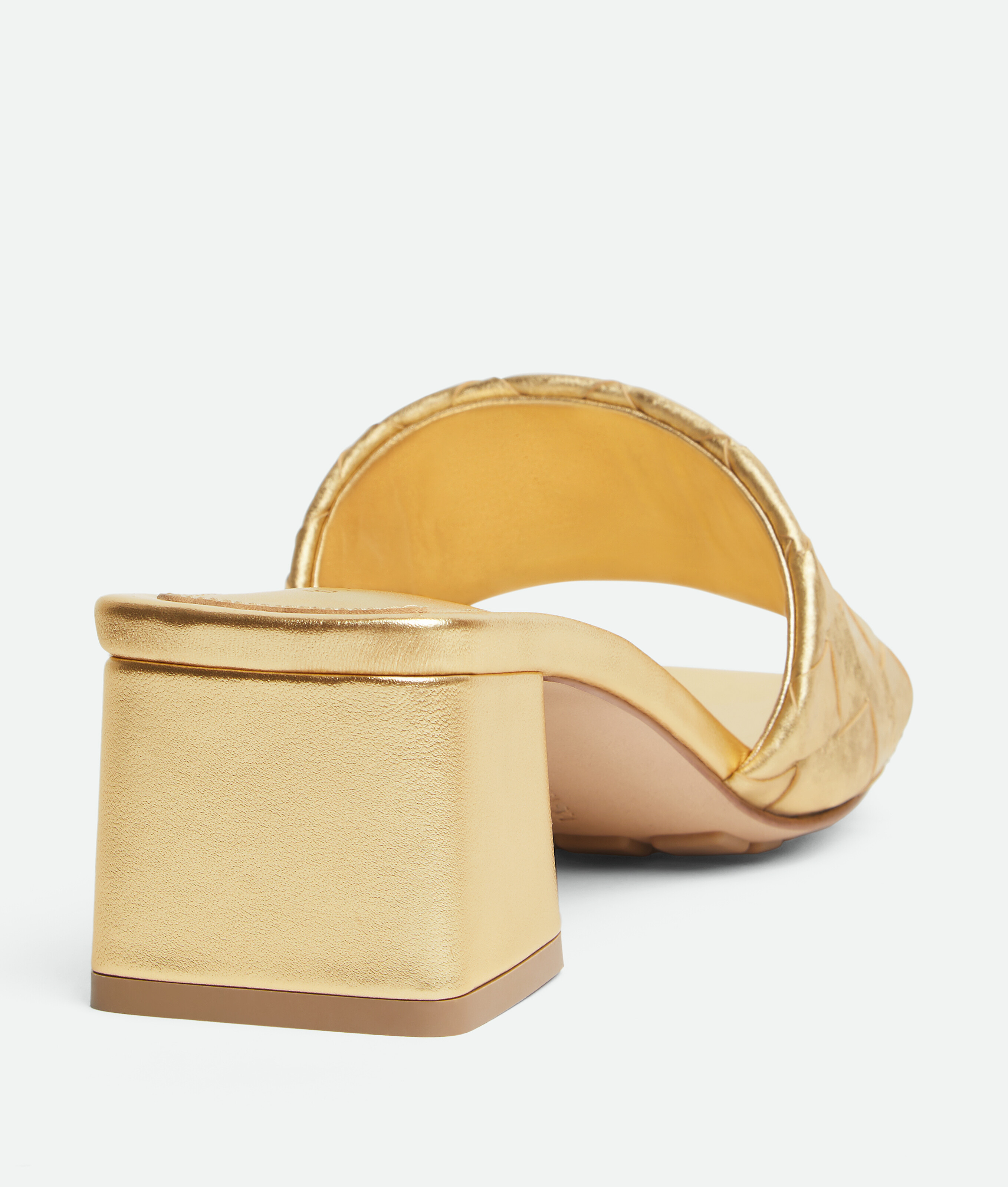 Bottega Veneta Parco Mule In Gold