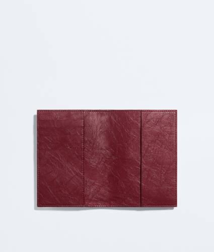 Men's Woven Mycelium Passport Case in Lava red Bottega Veneta Zimbabwe EN - Image 2