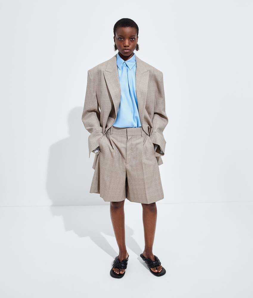 Camicia in twill di seta da Donna in Oxford blue Bottega Veneta Italia IT - Image 4