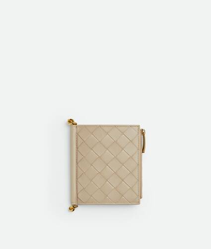 Kleines Solstice Bi-Fold Portemonnaie f&uuml;r Damen in Ecru Bottega Veneta &Ouml;sterreich DE - Image 1