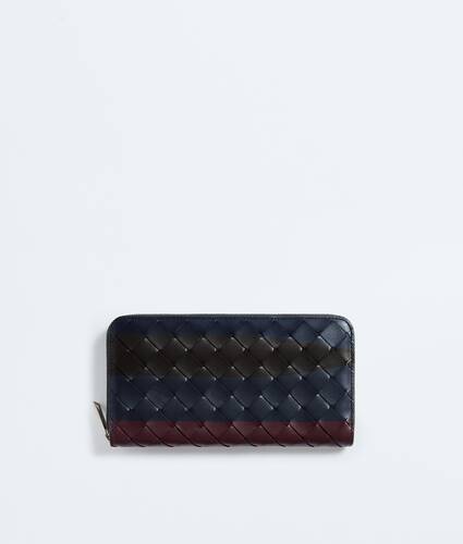 Intrecciato Zip Around Wallet